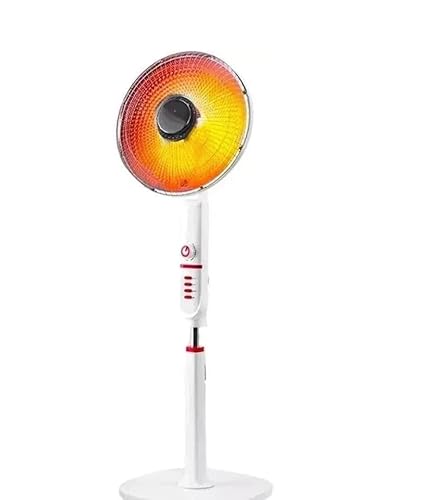 STUFA A PIANTANA CARBONIO 2400W NERO BIANCO OSCILLANTE 2 LIVELLI