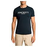 Camiseta básica para hombre Hackett London Hackett LDN tee Camiseta, 5EZDK Navy, L para Hombre
