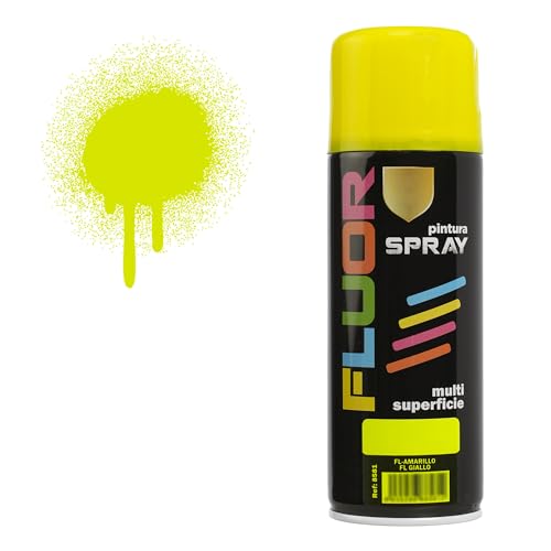 H HANSEL HOME Pintura Spray Amarillo Fluorescente 400 Ml