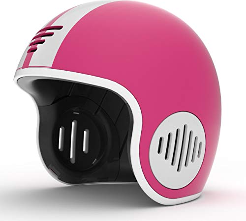 Chillafish Bobbi , ABS zertifizierter Multisporthelm, Kopfumfang 51-55cm, mit Sommer- und Winterpads, verstellbarer Kimmriemen, guter Luftstrom und Atmungsaktiv, Rosa Cover