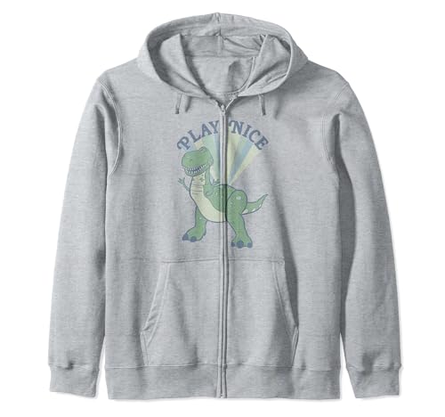 Sweat à capuche Rex Toy Story 4 Disney zippé vert pour garçon