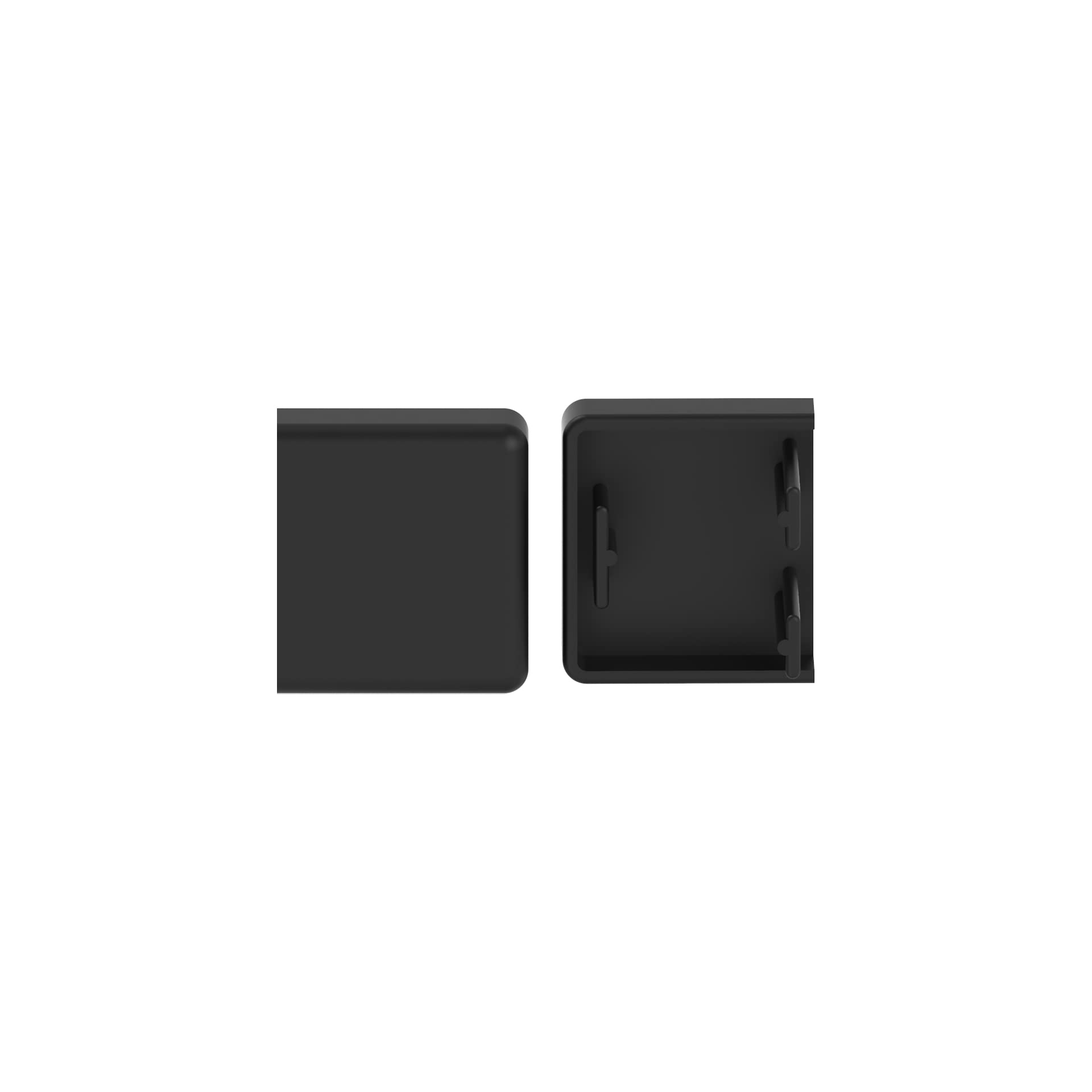 Habengut Accessory Set (4 x ES, 2 x IE, 2 x AE, 2 x FW, 2 x T-Piece) for Mounting The Cable Duct 15 x 15 mm, Black - Image 2