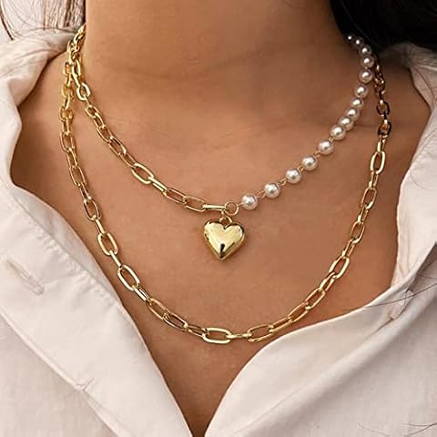 YienDoo Boho Pearl Choker Necklace Cover
