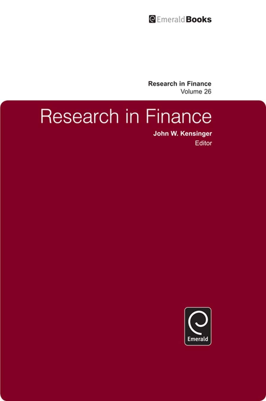 Buy Research in Finance: 26 — BookShops.in