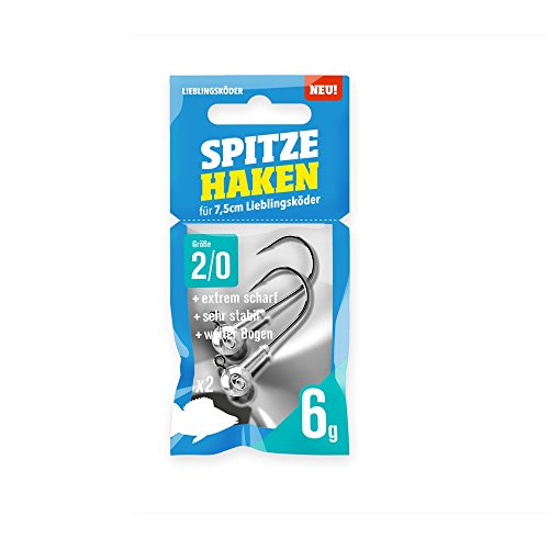 Lieblingsköder Spitze Haken 2/0 Jig-Köpfe