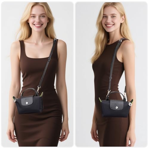 Image of SENTEN Purse Straps Replacement for Longchong Bag Women, Leather Crossbody Shoulder Strap Kit Adjustable for XS Longchong Bag