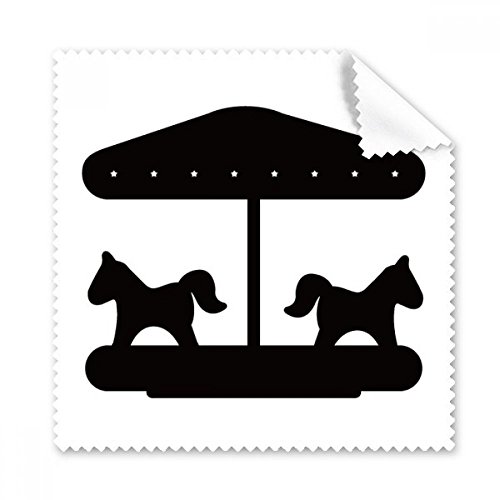 Chiffon de nettoyage haut de gamme silhouette carrousel de parc