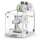 TOPCUBE F2 3D Printer Enclosure for Bambu Lab A1/A1 Combo, 360° Transparent Acrylic Enclosure with LED Light, Odor Isolation Active Cooling Constant Temperature 3D Printer Cover Box