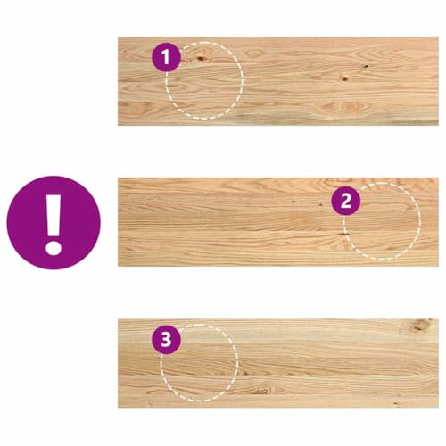 Madera maciza de roble en 4 escalones premium de 90x25 cm para interior noble 8