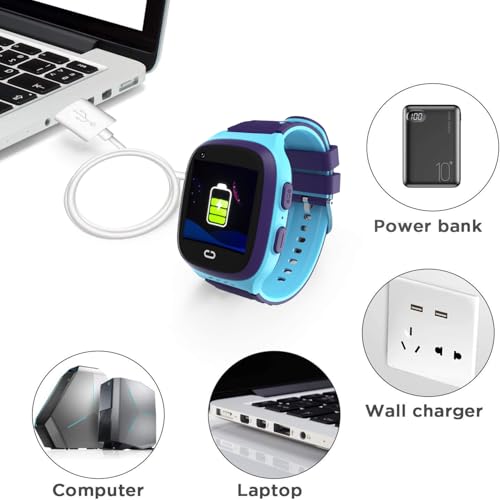 Tykjszgs SMART WATCH CHARGER Magnetic Smartwatch Accessories Charger Cable 4 Pin Cord Spacing 7.62 Mm For Children Smartwatches Fitness Tracker 2G 4G Smartwatches Universal thumb #3