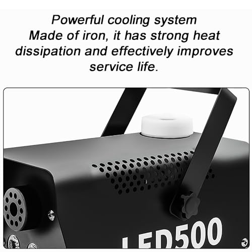 Máquinas de humo TsoLay, máquinas de niebla para escenario de 500 W con control remoto, luces integradas de 7 colores, efectos de destello/estroboscópico/liso/desvanecimiento, ideal para Halloween, fiestas, escenarios, bodas y Navidad miniatura 4
