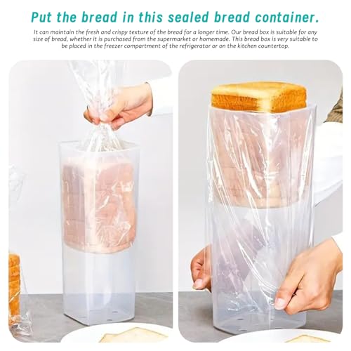 Panera transparente para evitar que el pan de molde se ponga duro 3