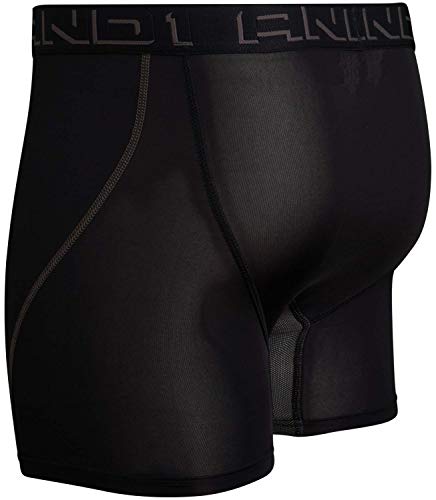 AND1 Men\'s Pro Platinum High Performance Boxer Briefs Active Underwear (6 Pack), Black/Black/Black, Medium\' - Thumbnail 6