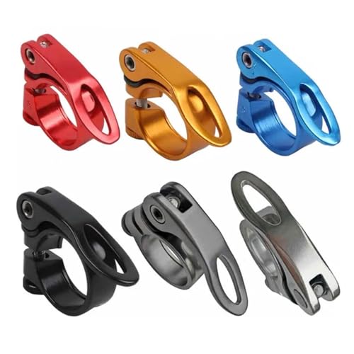Collier de serrage de selle en alliage d'aluminium doré robuste - 2