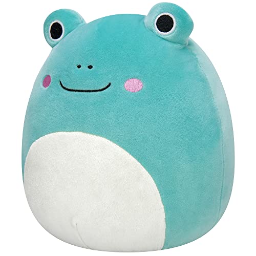 Image of Squishmallows Original 12-Inch Ludwig Teal Frog with Mint Green Belly - Medium-Sized Ultrasoft Official Jazwares Plush