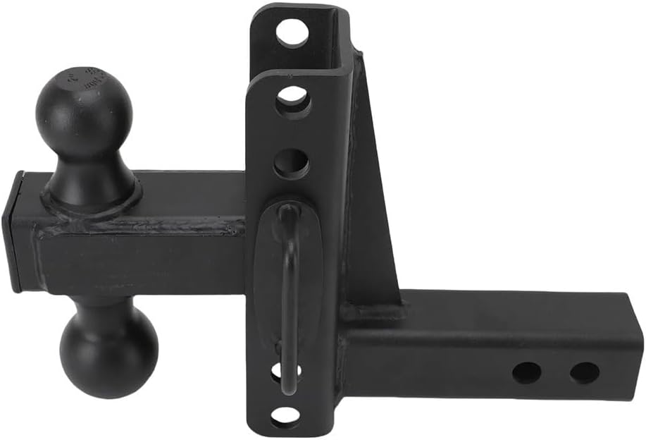 OUTMX Adjustable Trailer Hitch Ball Mount 6 Inch Drop Rise Heavy Duty Tow Hitches for 2 Inch Hitch Receiver 12500 Lbs Capacity