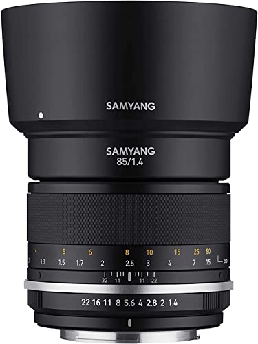 Samyang MK2   Teleobjetivo Sellado contra la Intemperie para Canon EF (85 mm)