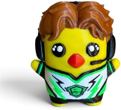 Video Game Inspired Sprite Figures, 2.5 Inch Kawaii Style Collectible Toy Set, Set of 2 Figures, Handmade Novelty Gag Gift (Vini Jr and Pollo)