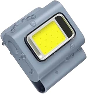 Mekek COB Work Light, Safety Running Light LED Headlamp with Strong Magnetic Clip for Runners, USB Rechargeable for Night Running Working Camping Hiking