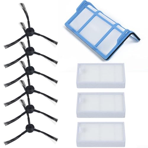 Staubsauger-Ersatzteil-Set, für Medion MD 18500/18600/MD18501/MD16192 Staubsauger, inklusive 1 Vorfilternetz, 3 Filter, 6 Seitenbürsten Staubsauger-Ersatzteil-Set, für Medion MD 18500/18600/MD18501/MD16192 Staubsauger, inklusive 1 Vorfilternetz, 3 Filter, 6 Seitenbürsten