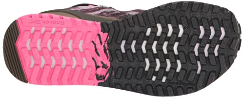 Reebok Nano X1 Tr Adventure Cross Trainer feminino, Brilho de quartzo/preto/rosa atômico, 8
