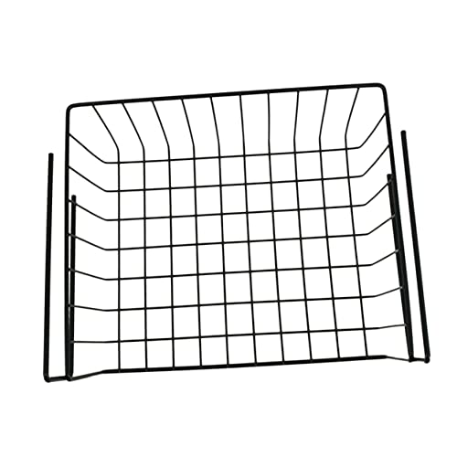 Hemobllo Stainless Steel Under Shelf Storage Organizer Rack Small Iron Mesh Hanging Basket for Cabinets Cupboards and Closets for Tidy Kitchen and Office Spaces