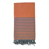 Ray Silver Set of 6 Beach Towels 100% Cotton Beach Towel Super Absorbent XXXL Oversized 71x40 Lightw