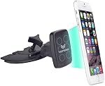 Universel magnétique CD Porte-téléphone à fente, CD Smartphones compatibles pour le montage de téléphone de voiture Slot Strong Magnet.