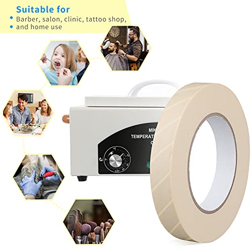Faruijie MIEJUNZHISHIDAI Autoclave Indicator Tape Steam Lead And Latex Free Dental Tattoo Supply 0.78 Inch Wide thumb #2