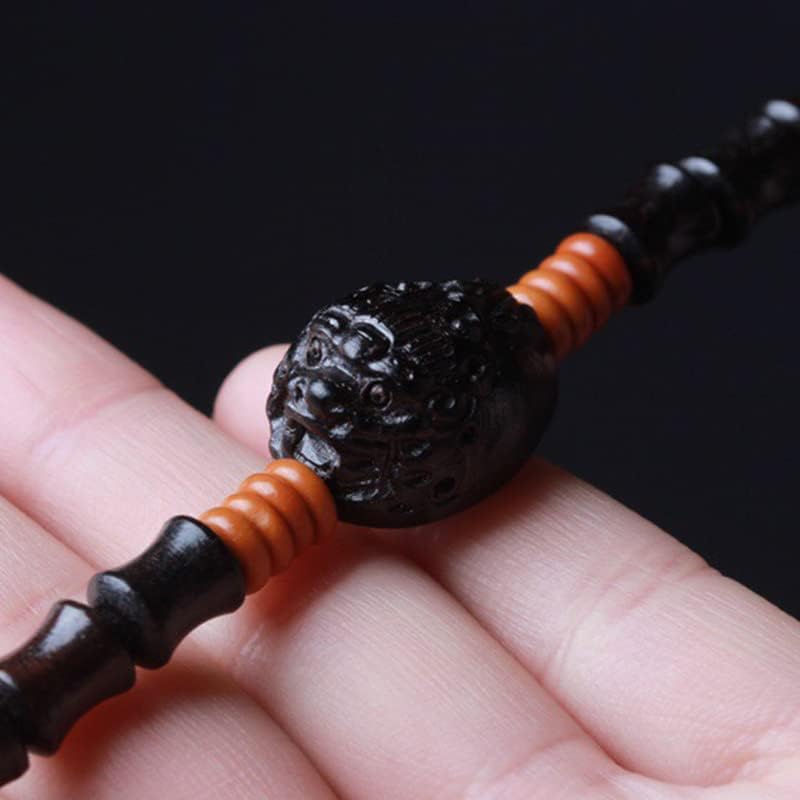 黑檀竹节款貔貅手链手串文玩装饰念珠装饰7×9男女款(7×9 * 35颗)