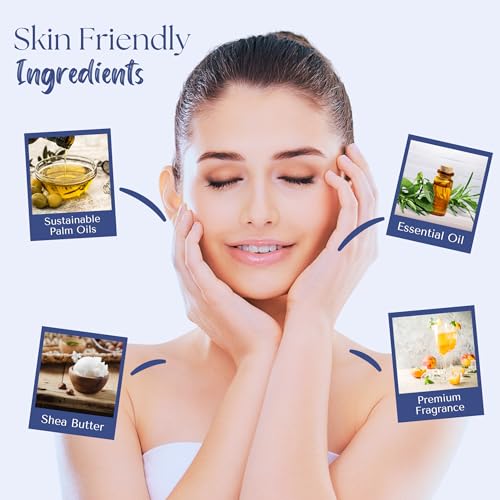 Image of Wavertree & London Cosmopolitan Scented Natural Soap (2 Bars), 7oz Moisturizing French Triple Milled Soap Bars enriched with shea butter - Pure Plant Based Bath & Body Bars for All Skin Types