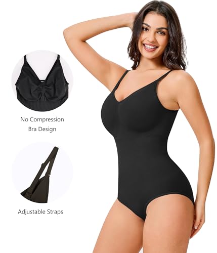 Bodysuit for Women Tummy Control Tank Top Sleeveless Body Suit2