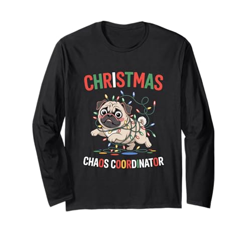 Funny Pug Christmas Chaos Coordinator Men Women Dog Lover ����T�V���c