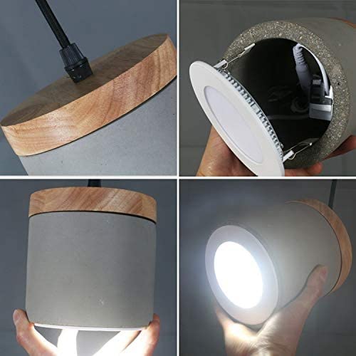 Luces colgante de cemento para renovar la luz de zonas oscuras 6