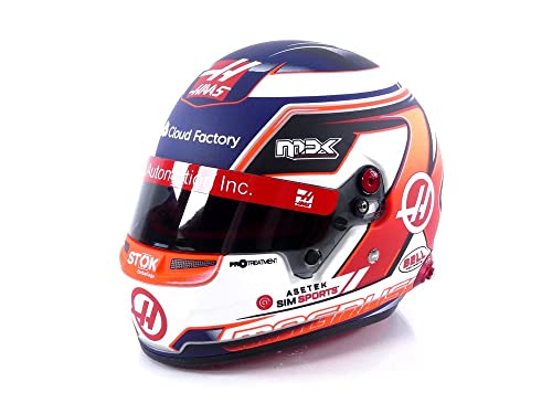 Mini helmet Kevin Magnussen Haas 2022 réplique officielle échelle 1/2