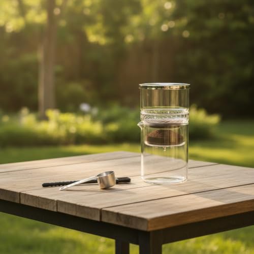 Image of Wide Mouth Cold Brew Coffee Maker Easy to Clean Cold with Filter, English