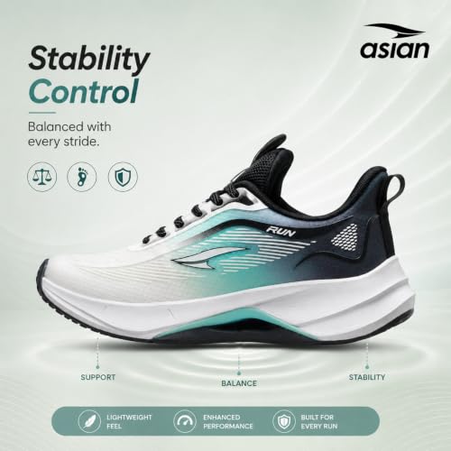 Image of ASIAN Quantum-13 Men's Lightweight Running Shoes | Breathable Sports Sneakers with Advanced Cushioning for Running, Training Athletic Sports Shoes for Daily Use