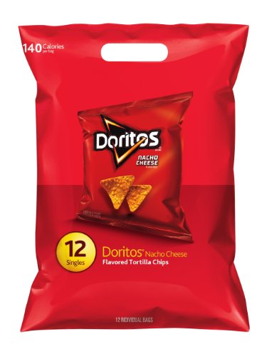 Doritos Nacho Cheese, 12 Count per Pack, 1 Ounce (Pack of 12)