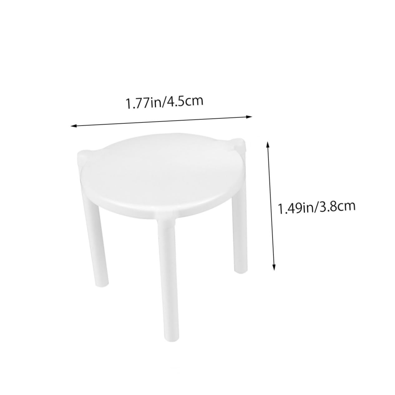 HOLIDYOYO 100pcs Plastic Pizza Rack Table Top Pizza Savers White Storage Container