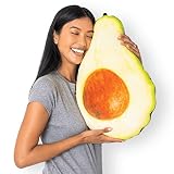 Much Comfort 22' 3D Ripe Avocado Throw Pillow - Made with Super Soft & Ultra Premium...