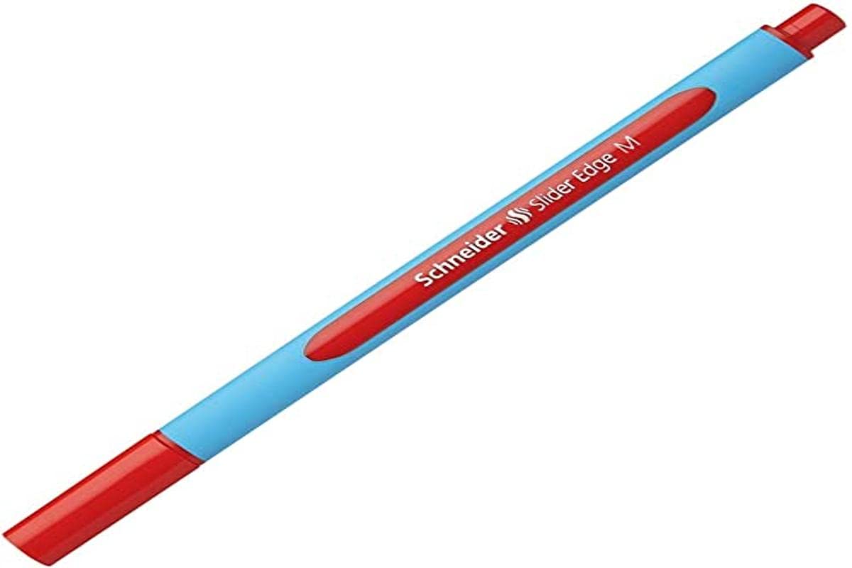 Schneider Slider Edge M Ballpoint Pen - Red / Single - Refillable Ballpoint Pen