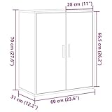 Zoom IMG-2 vidaxl credenza rovere artigianale 60x31x70 Zoom IMG-2 vidaxl credenza rovere artigianale 60x31x70