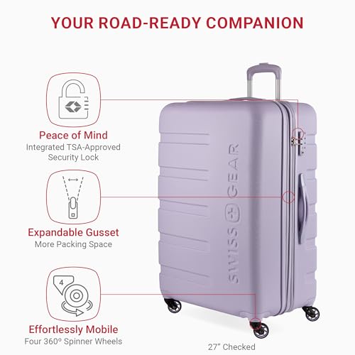 SwissGear 7366 Hardside Expandable Luggage Set with Spinner Wheels (3 Pieces: Small/Medium/Large)