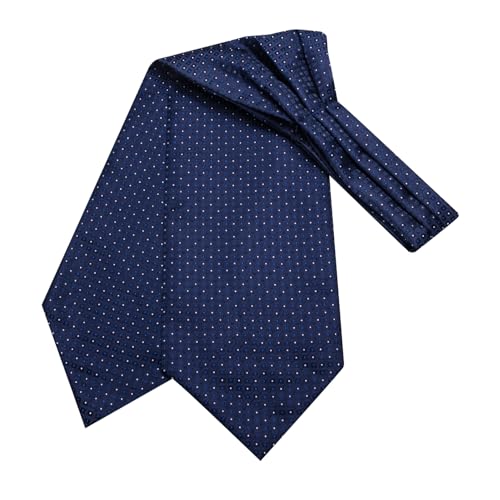 Image of Dubulle Paisley Floral Ascot for Men Self Tie Mens Cravat and Pocket Square Cufflinks Wedding