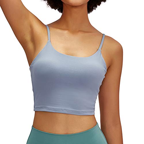 Image of Lemedy Women Padded Sports Bra Fitness Workout Running Shirts Yoga Tank Top