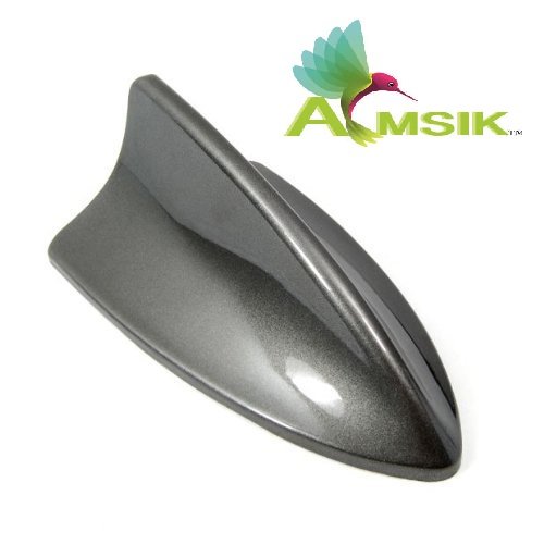 Amsik®Car Roof Shark Fin Antenna Decor Shark Fin Antenna Dark Grey for Tata Safari Dicor