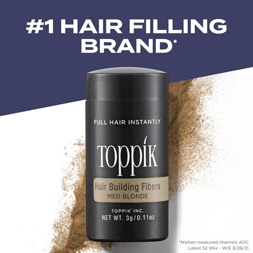 Image of Toppik Hair Building Fibers, Fill In Fine or Thinning Hair Instantly Thicker, Fuller Looking Hair 9 Shades,4 size options