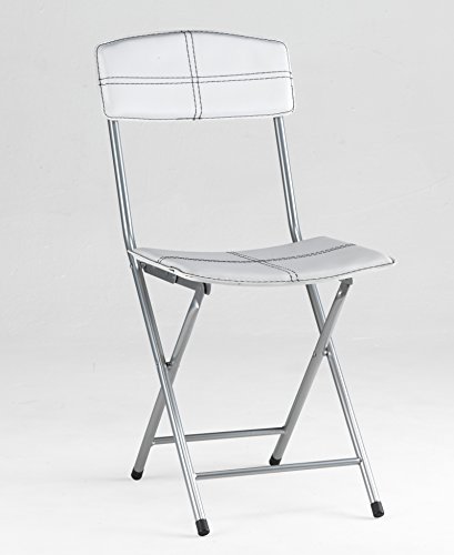 Sillas Plegables Silla de poliel acabado en negro