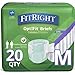 FitRight Restore Adult Briefs with Tabs, Maximum Absorbency, Medium, 32"-42", For Adult Incontinence, Comfort and Skin Health, 4 packs of 20 (80 total)