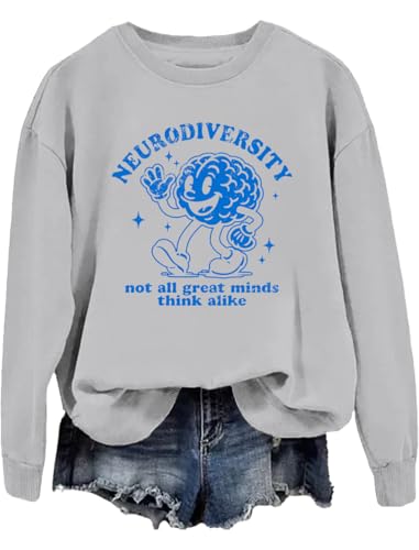 Mental Health Embrace Neurodiversity Sweatshirt Not All Great Minds Think Alike Hoodie